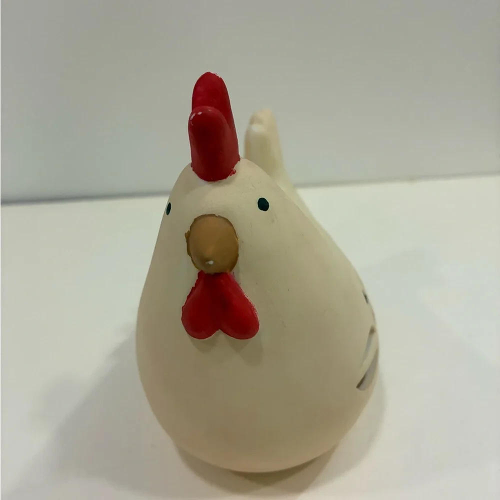 Easter Chicken Light W/Floral Cut Out light inside is YES included Kitsch Decor